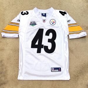 Pittsburgh Steelers Troy Polamalu Youth NFL Super Bowl XLIII Jersey Size 10-12